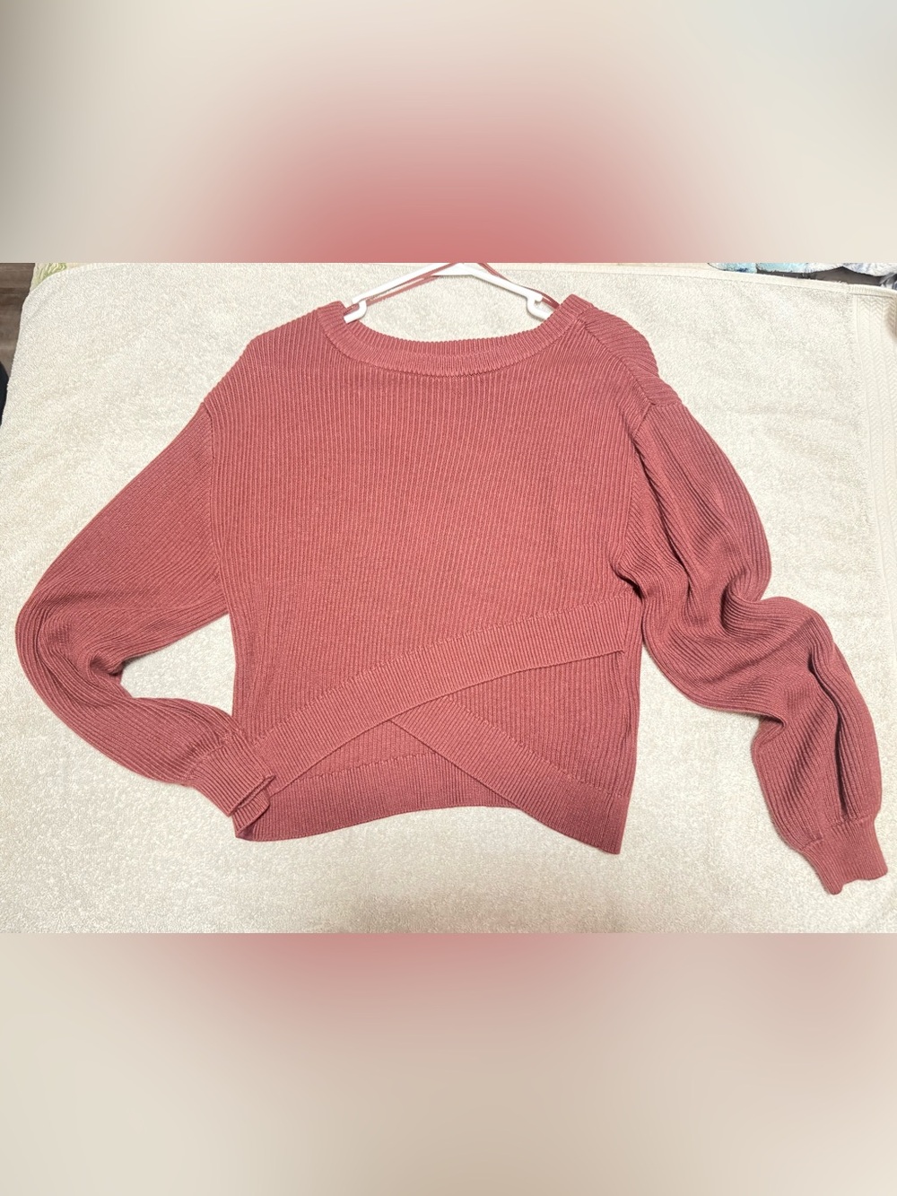lululemon athletica Women's Ribbed Crisscross Hem Sweater - Rose